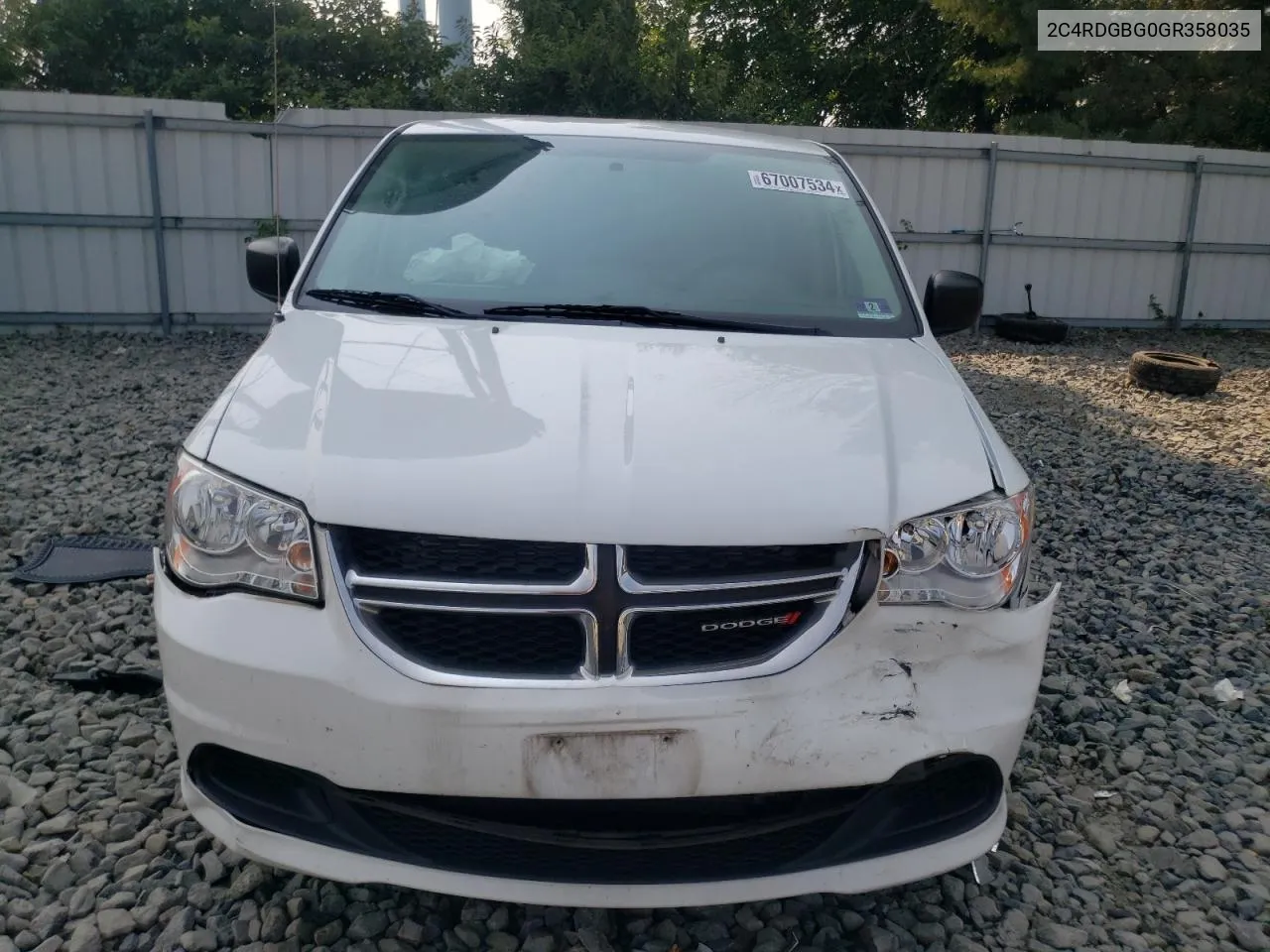 2C4RDGBG0GR358035 2016 Dodge Grand Caravan Se