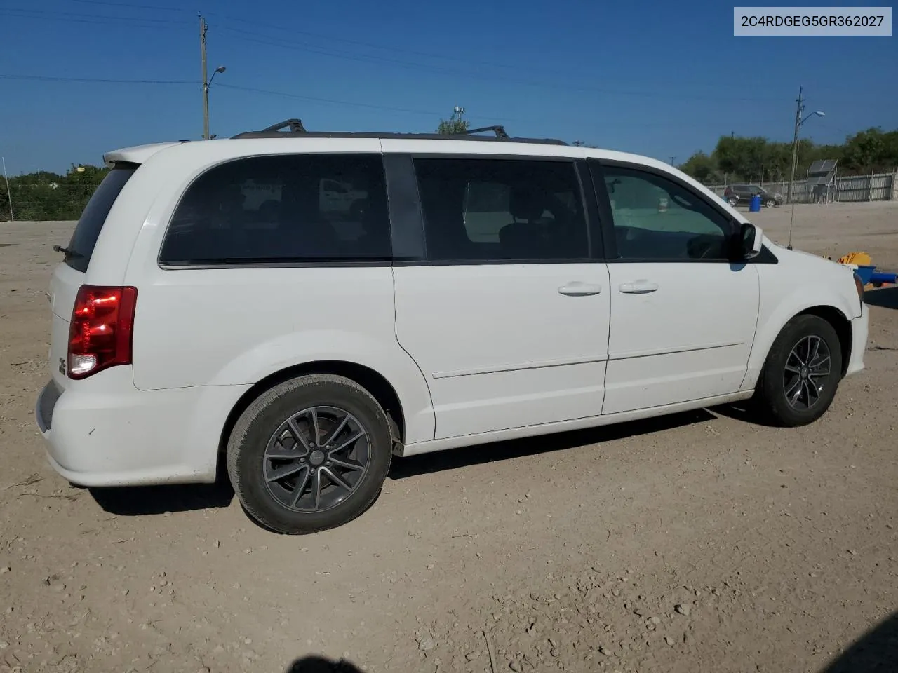 2016 Dodge Grand Caravan R/T VIN: 2C4RDGEG5GR362027 Lot: 67088394