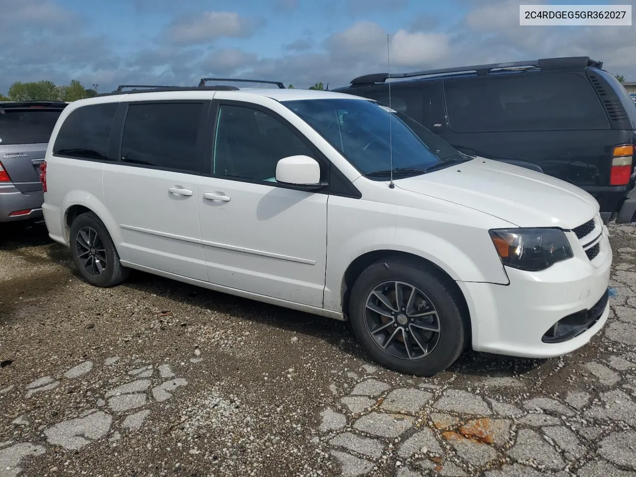 2016 Dodge Grand Caravan R/T VIN: 2C4RDGEG5GR362027 Lot: 67088394