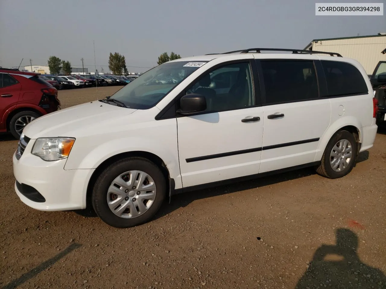 2C4RDGBG3GR394298 2016 Dodge Grand Caravan Se