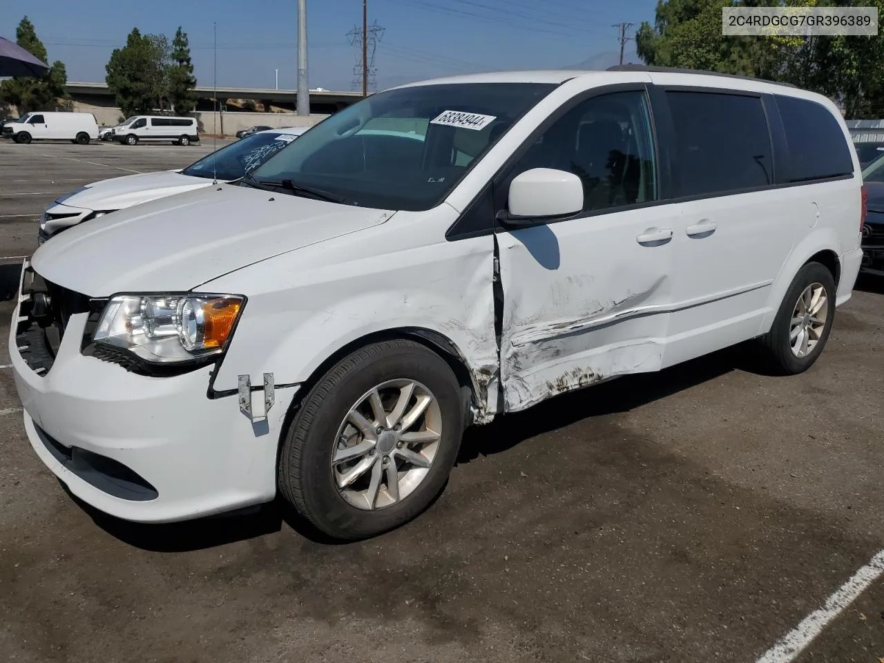 2016 Dodge Grand Caravan Sxt VIN: 2C4RDGCG7GR396389 Lot: 68384944