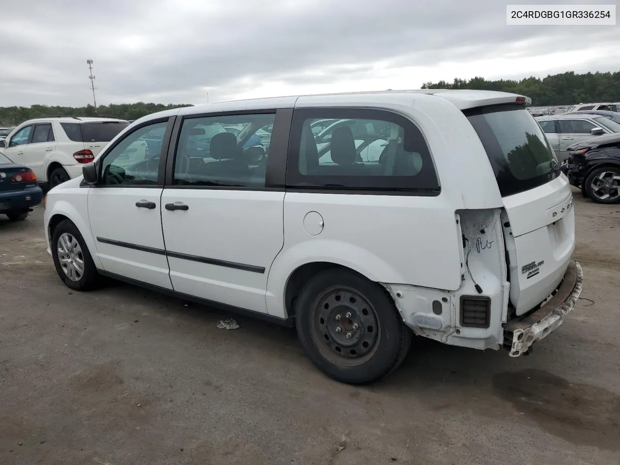 2C4RDGBG1GR336254 2016 Dodge Grand Caravan Se