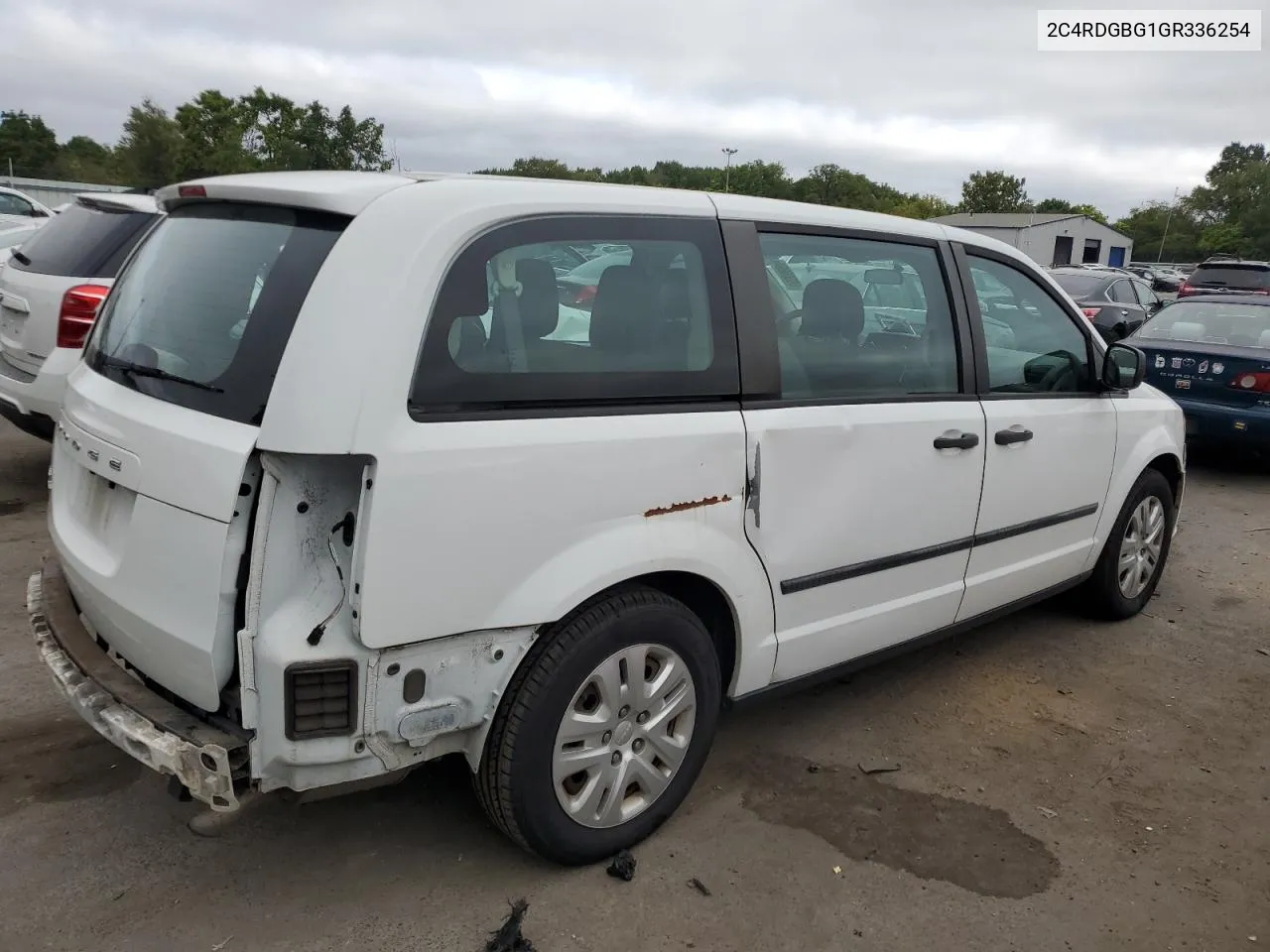 2016 Dodge Grand Caravan Se VIN: 2C4RDGBG1GR336254 Lot: 68509264