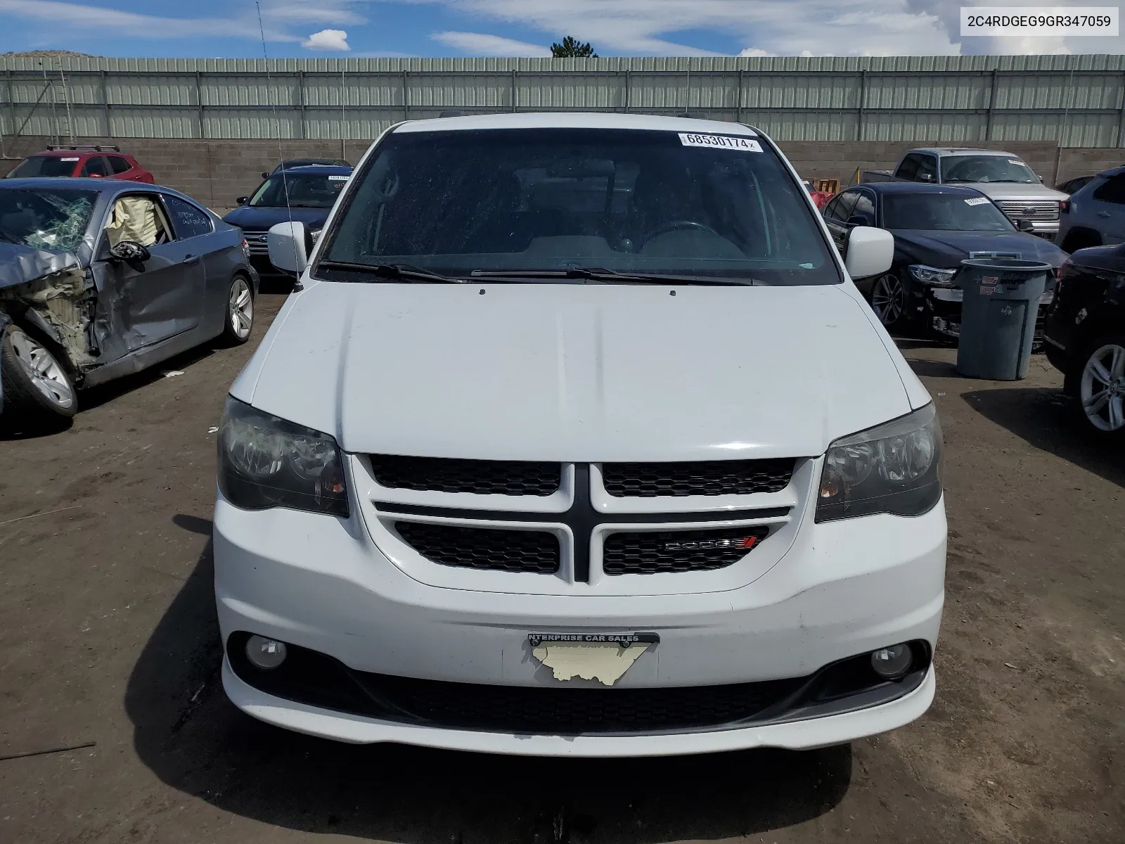 2016 Dodge Grand Caravan R/T VIN: 2C4RDGEG9GR347059 Lot: 68530174