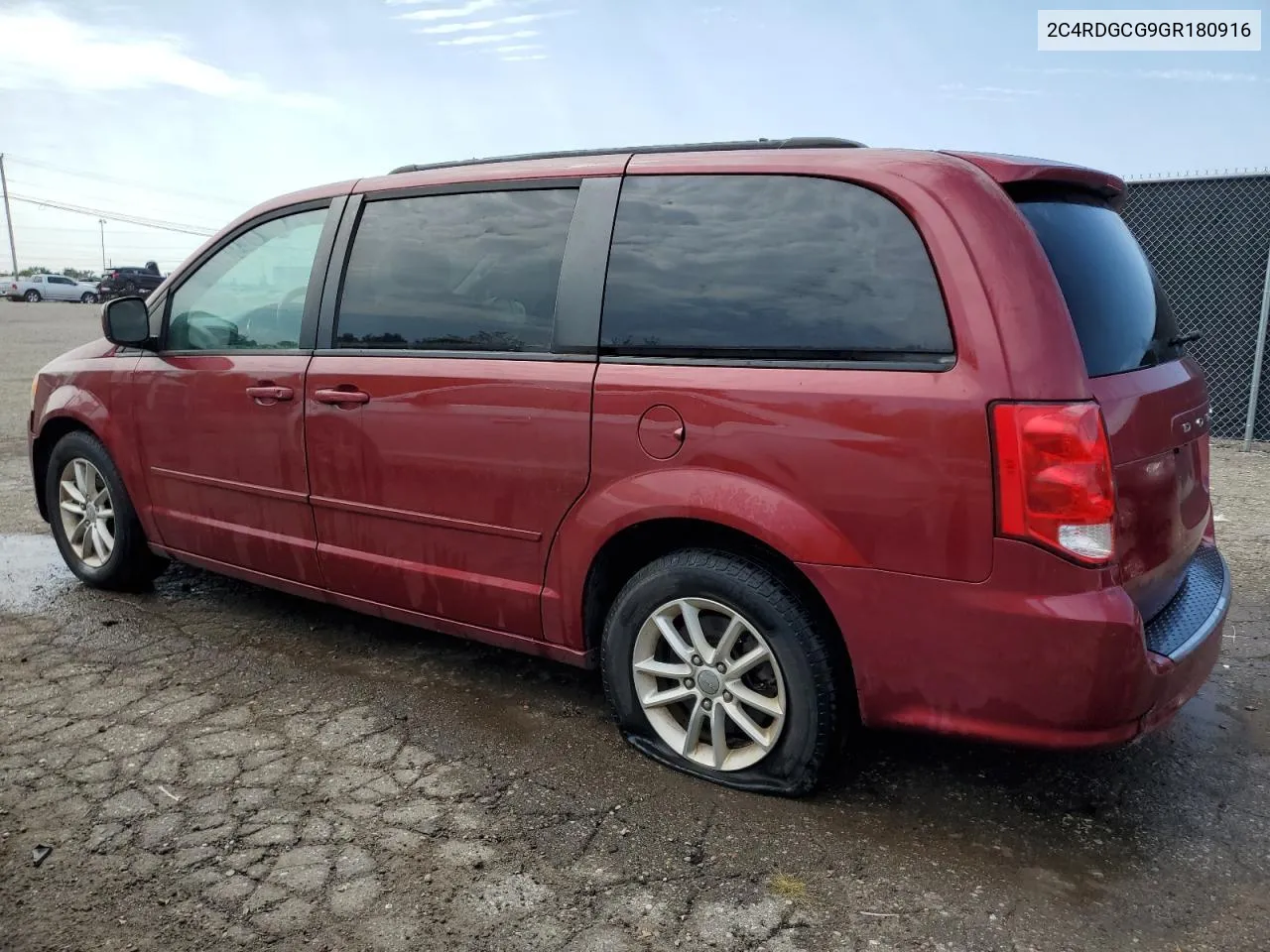 2016 Dodge Grand Caravan Sxt VIN: 2C4RDGCG9GR180916 Lot: 68680604