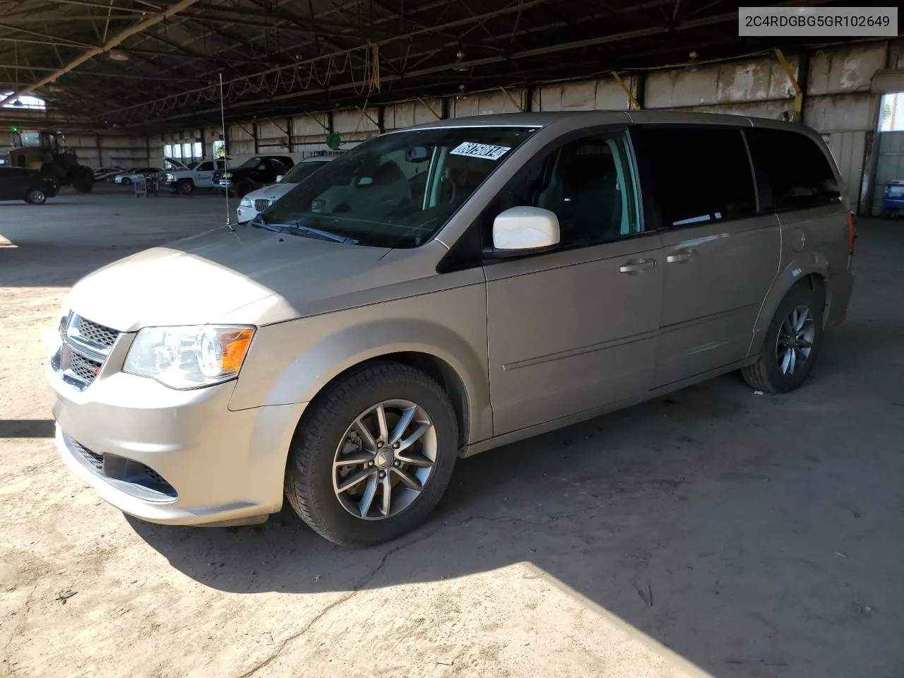 2C4RDGBG5GR102649 2016 Dodge Grand Caravan Se