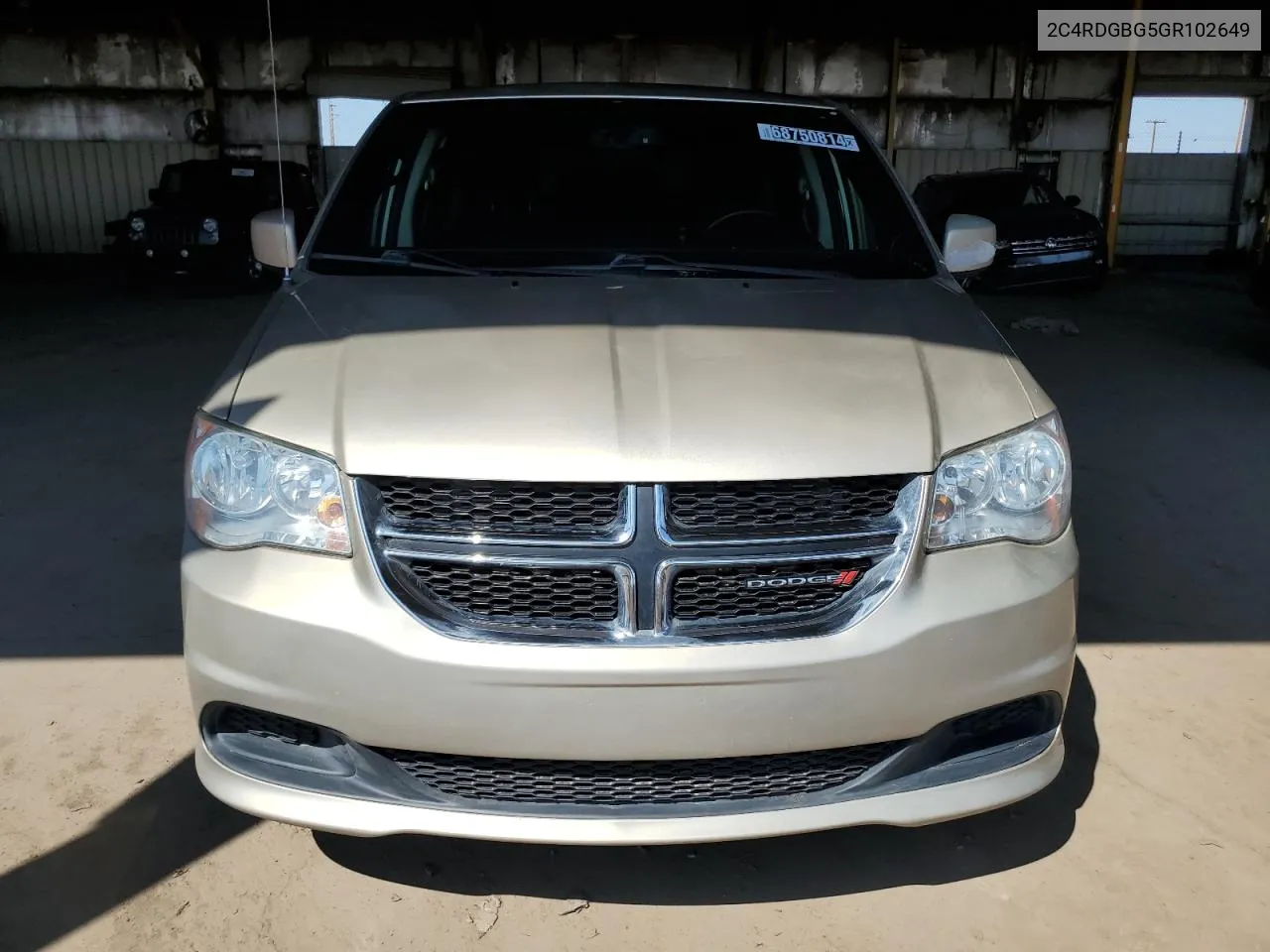 2C4RDGBG5GR102649 2016 Dodge Grand Caravan Se