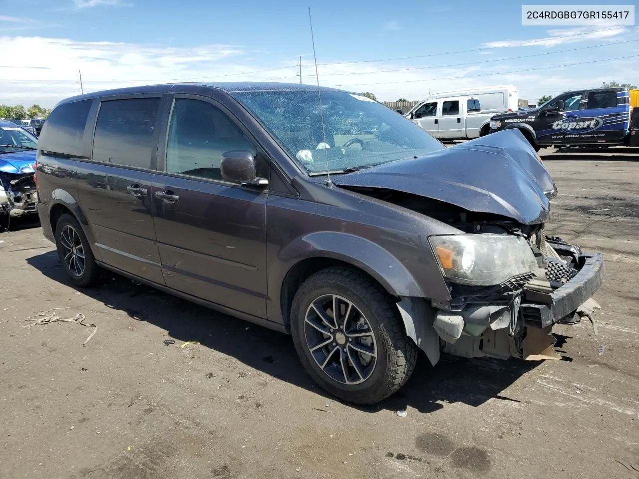 2016 Dodge Grand Caravan Se VIN: 2C4RDGBG7GR155417 Lot: 68804064