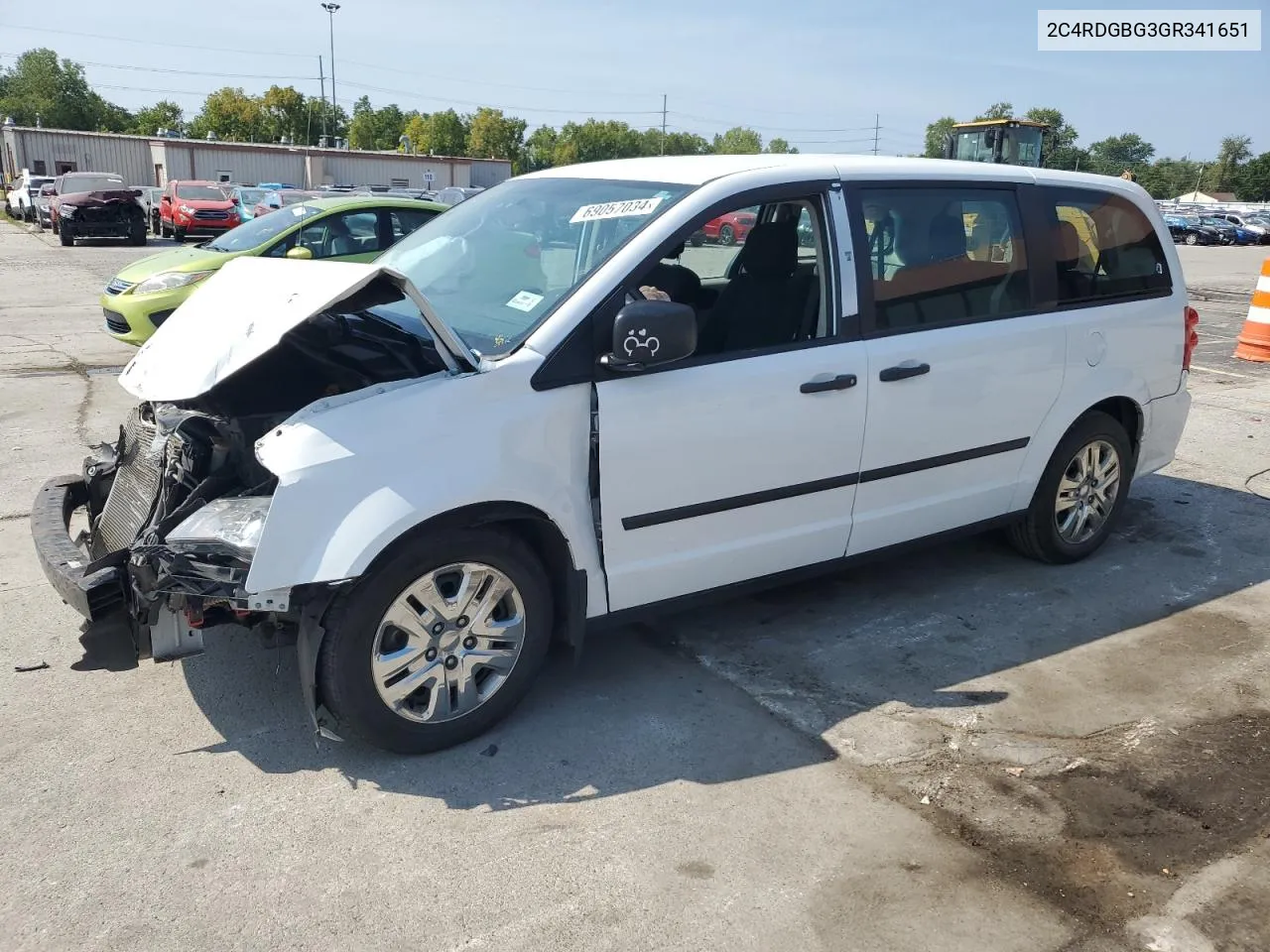 2016 Dodge Grand Caravan Se VIN: 2C4RDGBG3GR341651 Lot: 69057034