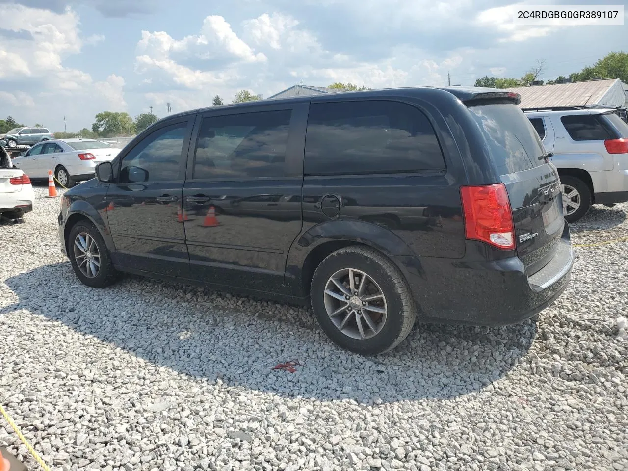 2016 Dodge Grand Caravan Se VIN: 2C4RDGBG0GR389107 Lot: 69178964