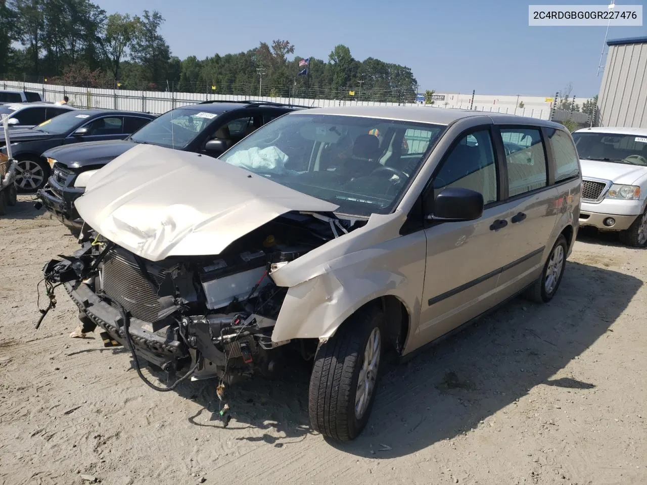 2016 Dodge Grand Caravan Se VIN: 2C4RDGBG0GR227476 Lot: 69189964