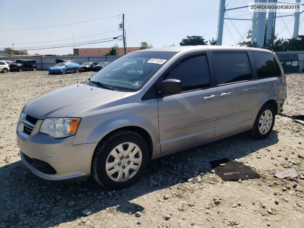 2016 Dodge Grand Caravan Se VIN: 2C4RDGBG6GR383019 Lot: 69711004