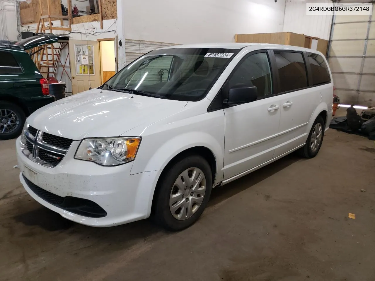 2016 Dodge Grand Caravan Se VIN: 2C4RDGBG6GR372148 Lot: 69987224