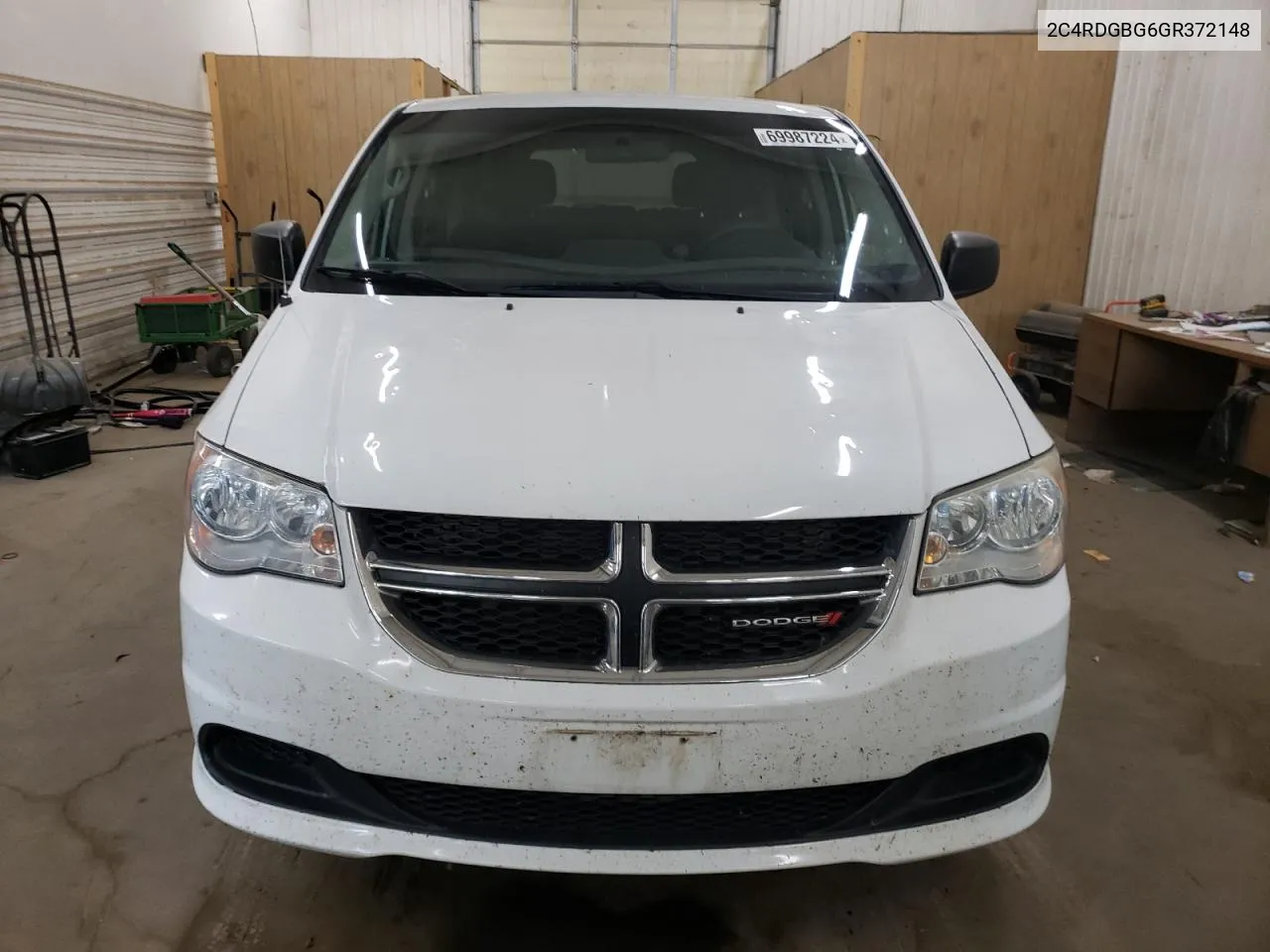 2016 Dodge Grand Caravan Se VIN: 2C4RDGBG6GR372148 Lot: 69987224