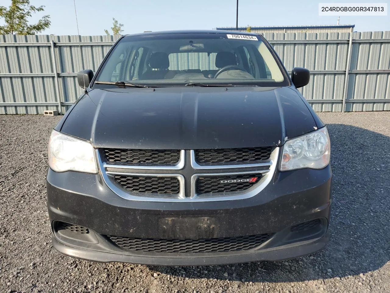 2016 Dodge Grand Caravan Se VIN: 2C4RDGBG0GR347813 Lot: 70014634