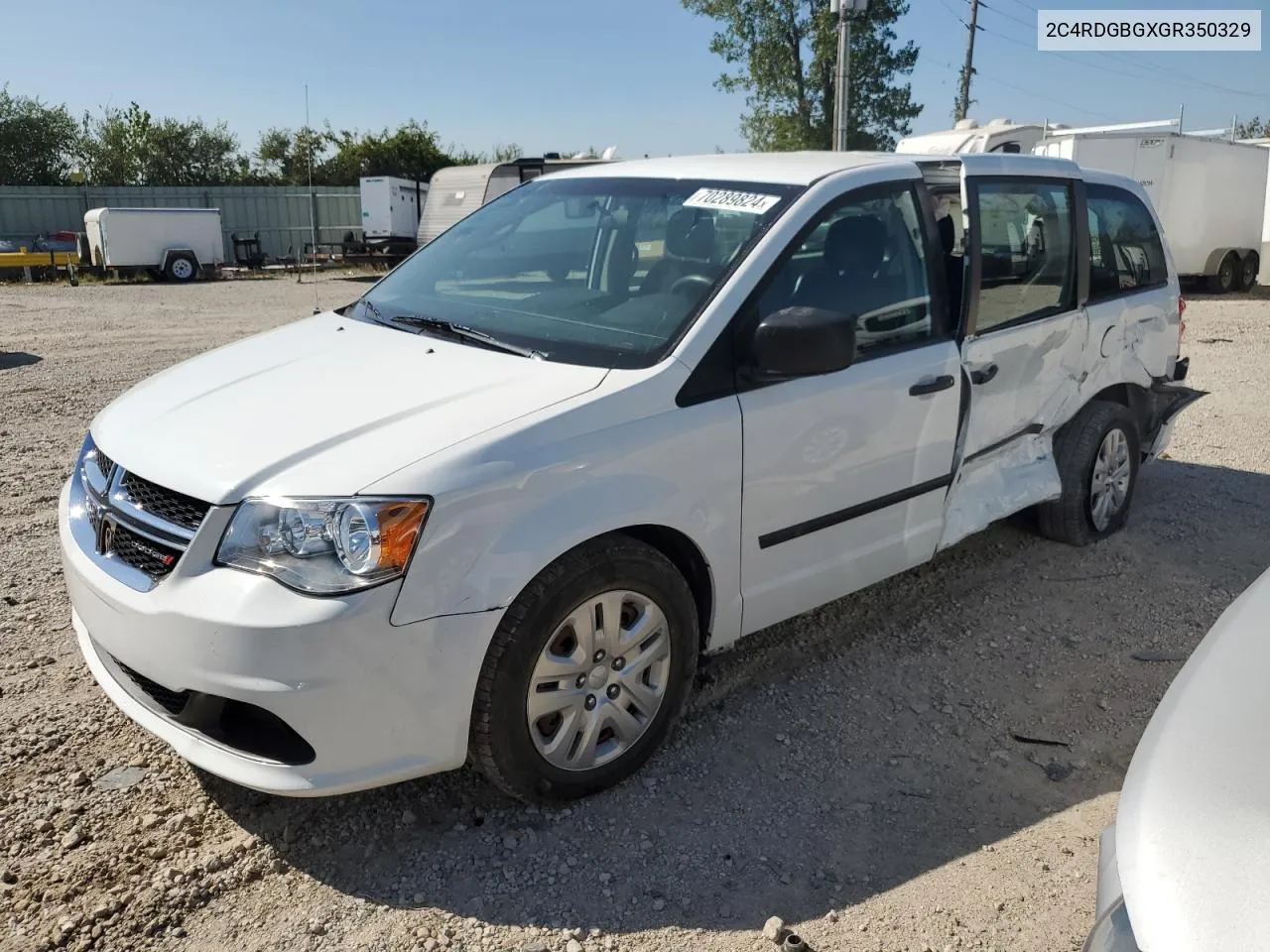 2C4RDGBGXGR350329 2016 Dodge Grand Caravan Se