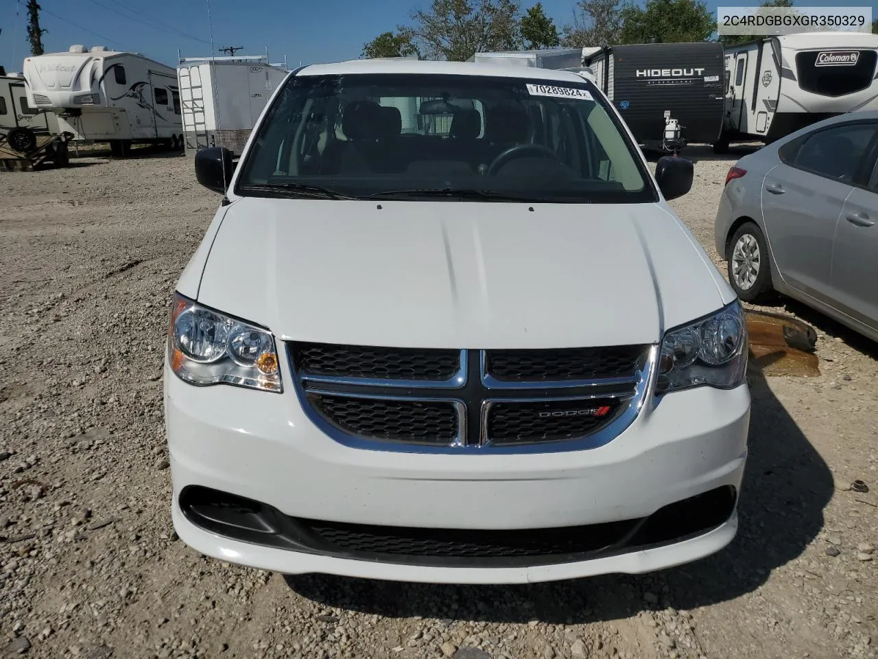 2016 Dodge Grand Caravan Se VIN: 2C4RDGBGXGR350329 Lot: 70289824