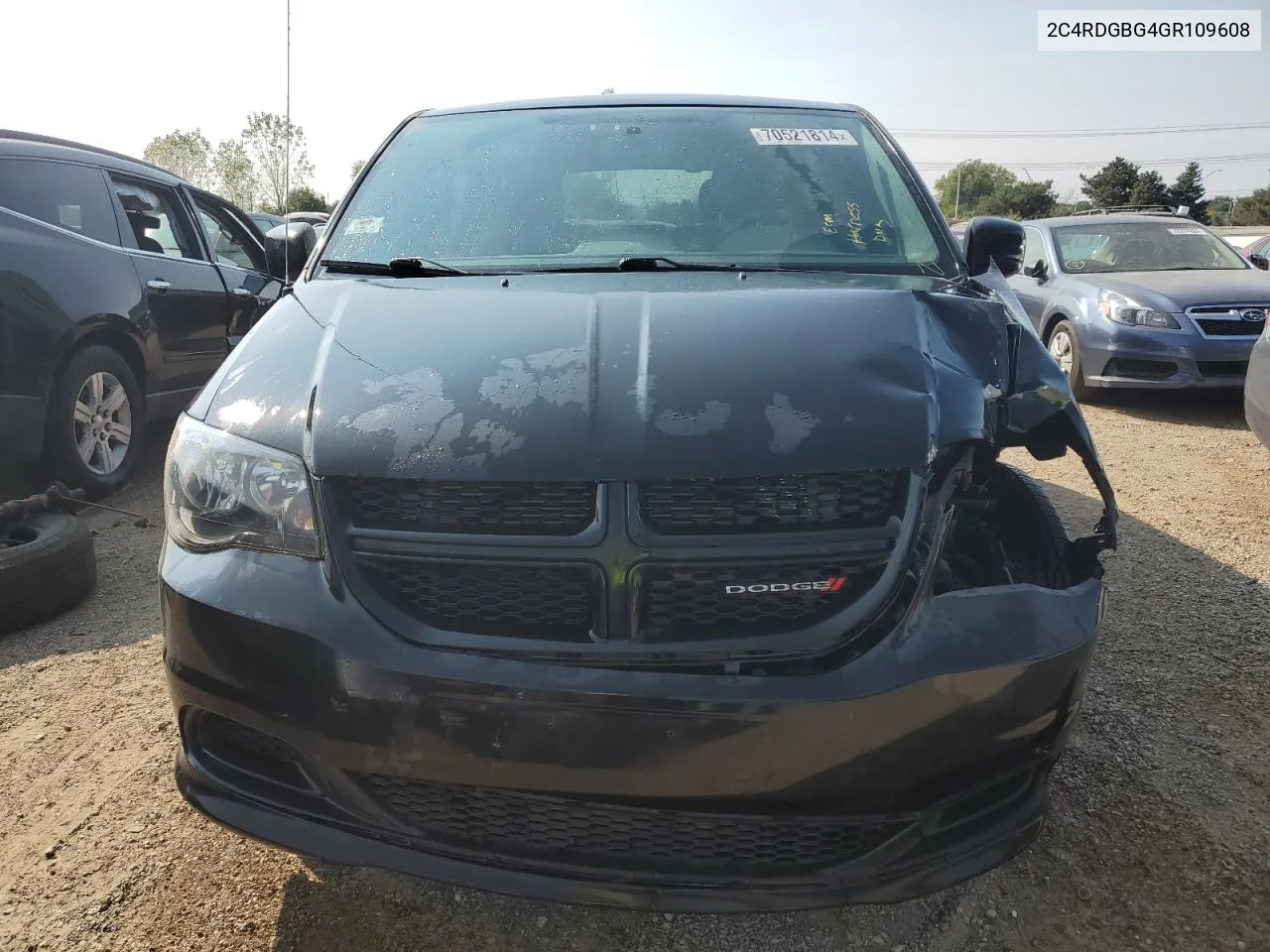 2016 Dodge Grand Caravan Se VIN: 2C4RDGBG4GR109608 Lot: 70521814