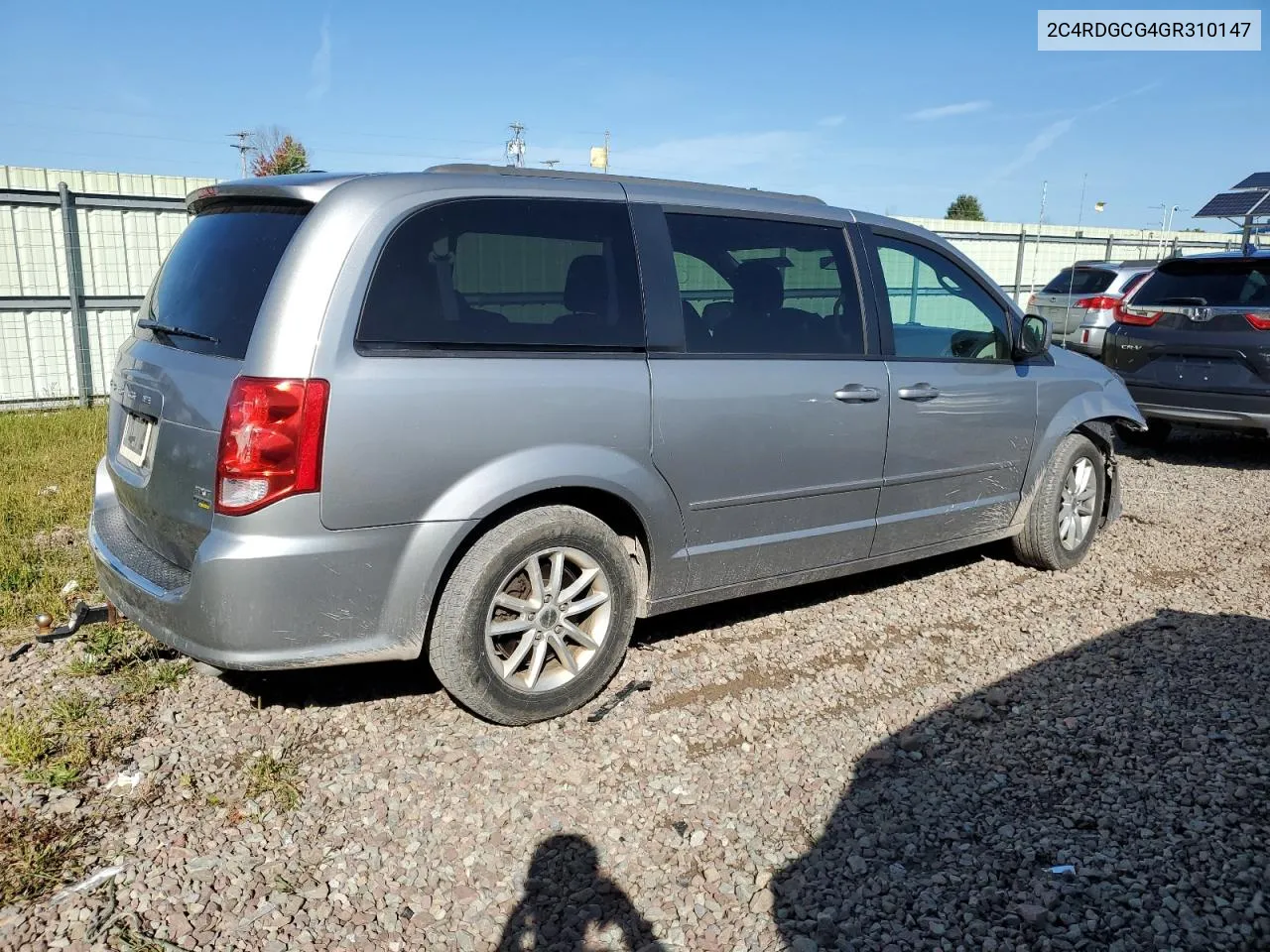 2C4RDGCG4GR310147 2016 Dodge Grand Caravan Sxt