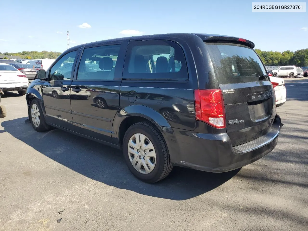 2016 Dodge Grand Caravan Se VIN: 2C4RDGBG1GR278761 Lot: 70777594