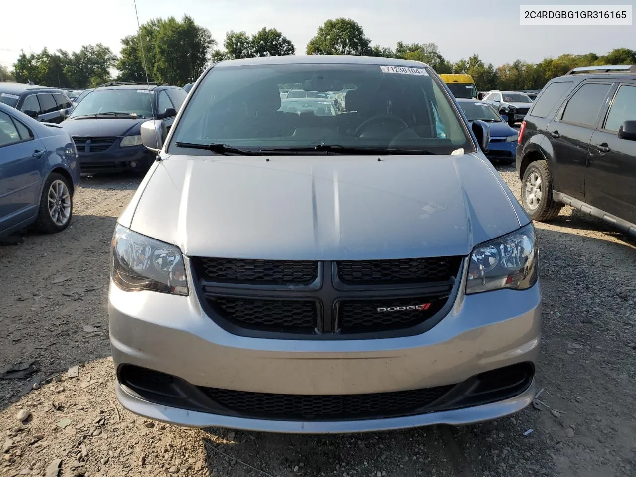 2C4RDGBG1GR316165 2016 Dodge Grand Caravan Se