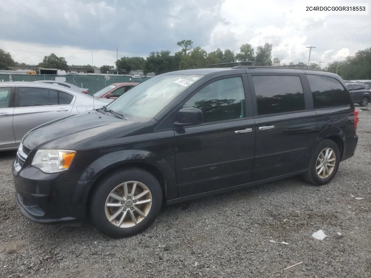 2016 Dodge Grand Caravan Sxt VIN: 2C4RDGCG0GR318553 Lot: 71617104