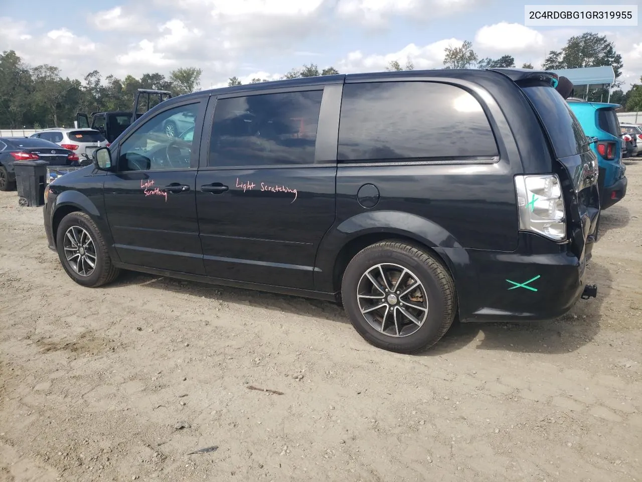 2016 Dodge Grand Caravan Se VIN: 2C4RDGBG1GR319955 Lot: 71788724