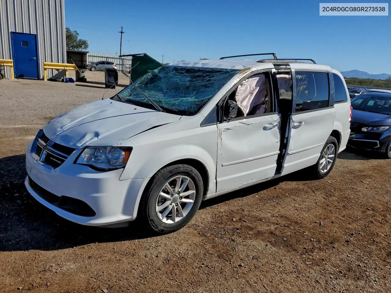 2C4RDGCG8GR273538 2016 Dodge Grand Caravan Sxt