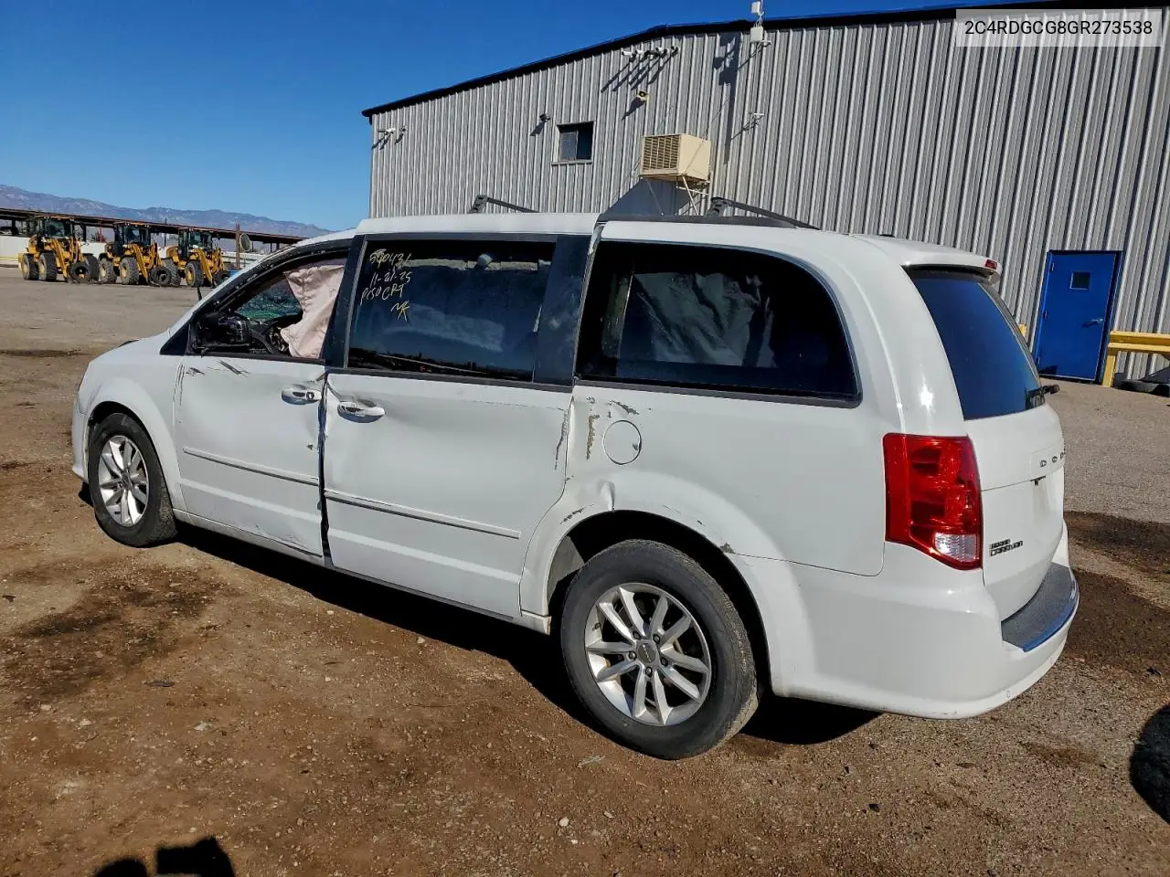 2C4RDGCG8GR273538 2016 Dodge Grand Caravan Sxt