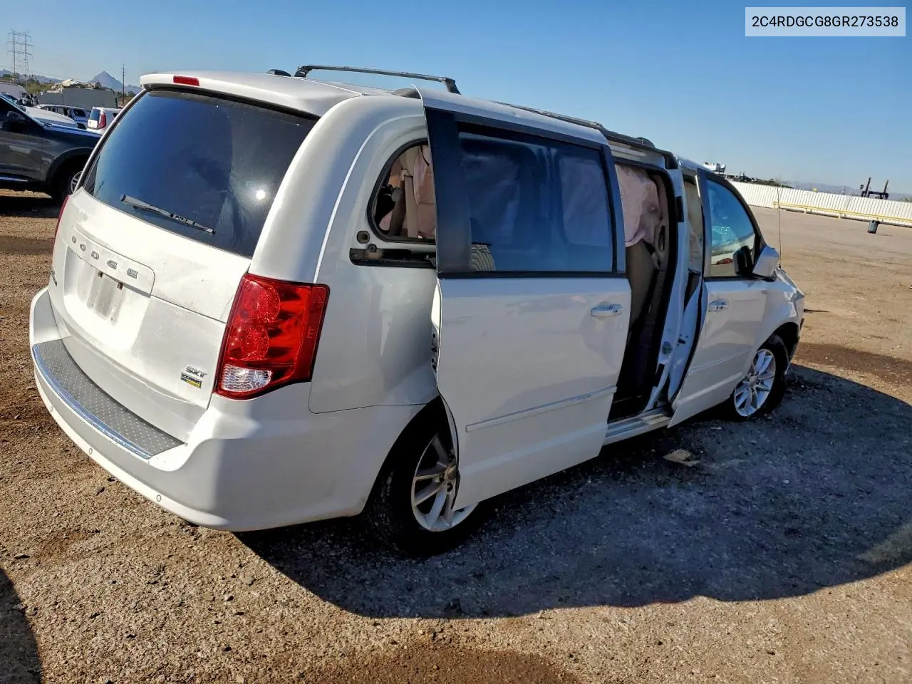 2C4RDGCG8GR273538 2016 Dodge Grand Caravan Sxt
