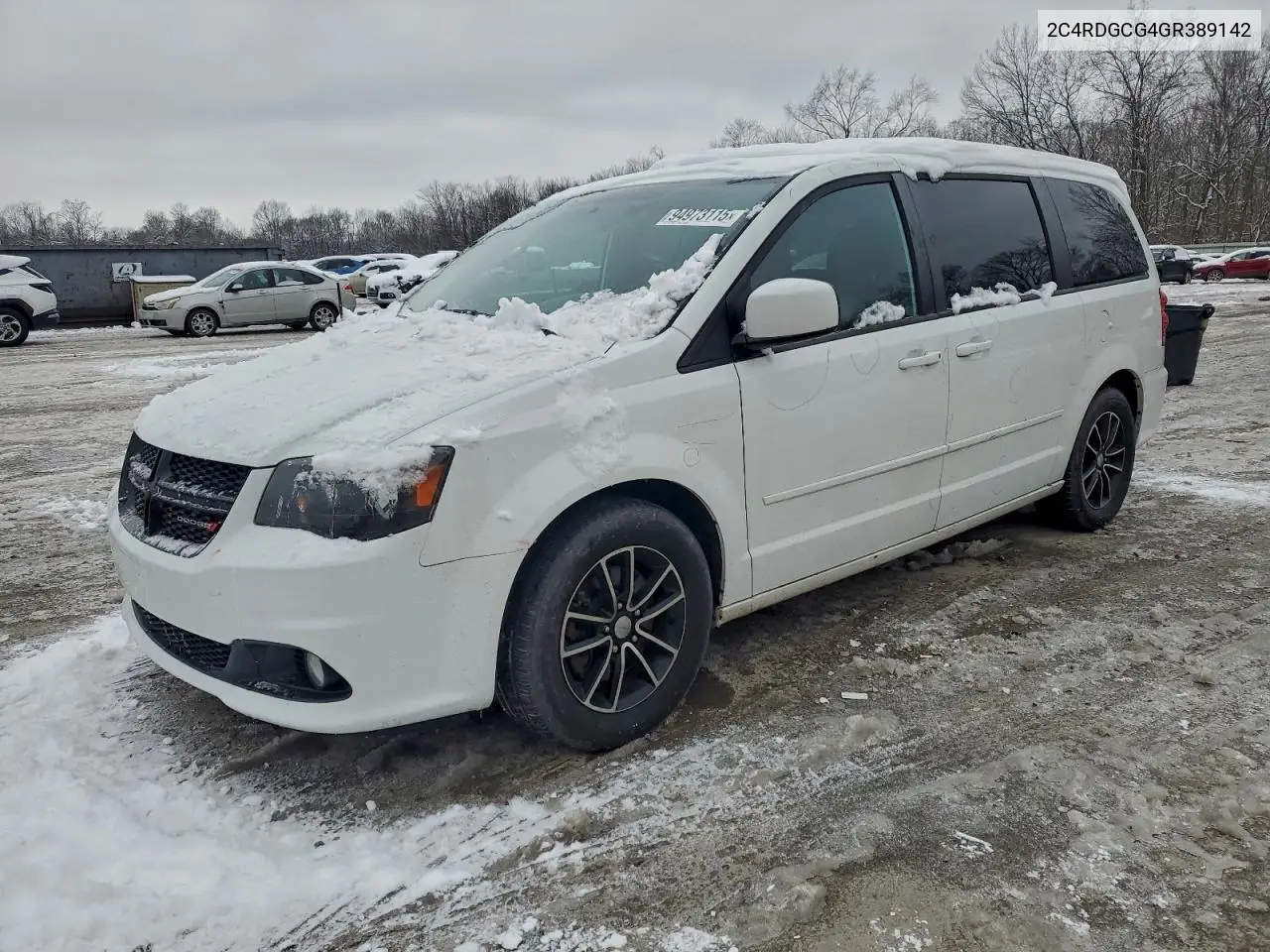 2C4RDGCG4GR389142 2016 Dodge Grand Caravan Sxt