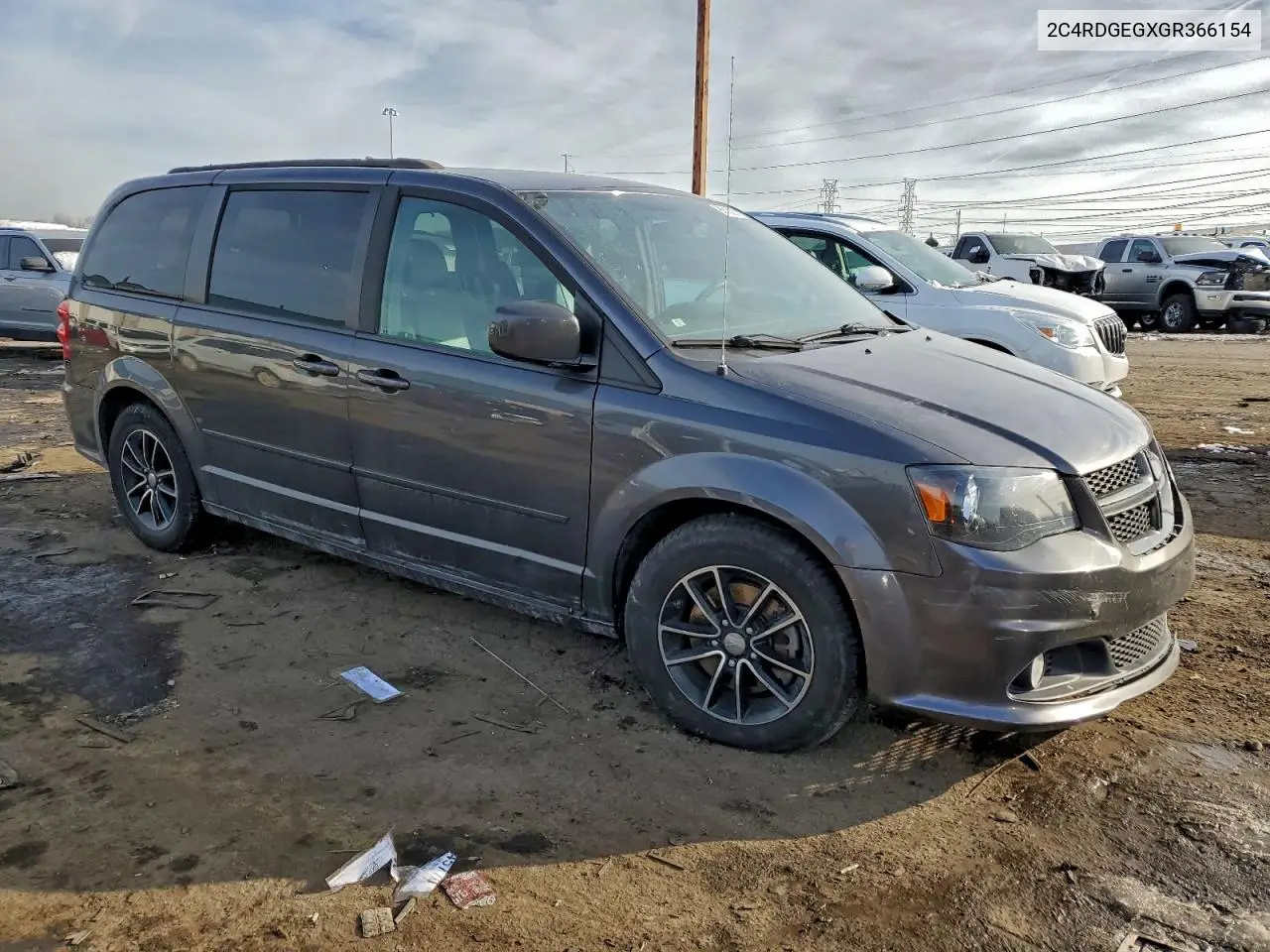 2C4RDGEGXGR366154 2016 Dodge Grand Caravan R/T