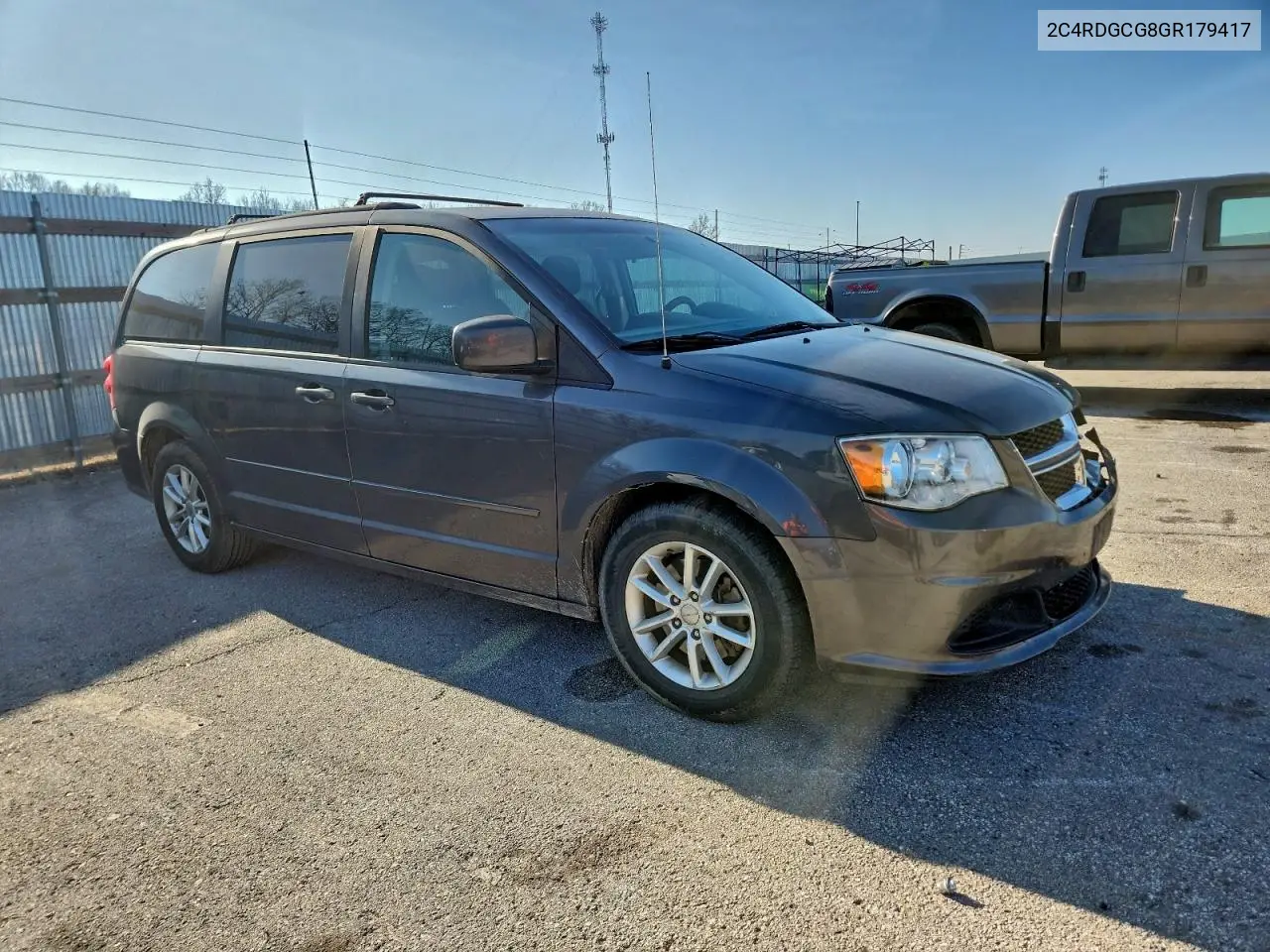 2C4RDGCG8GR179417 2016 Dodge Grand Caravan Sxt