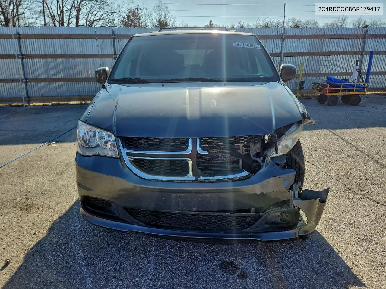 2C4RDGCG8GR179417 2016 Dodge Grand Caravan Sxt