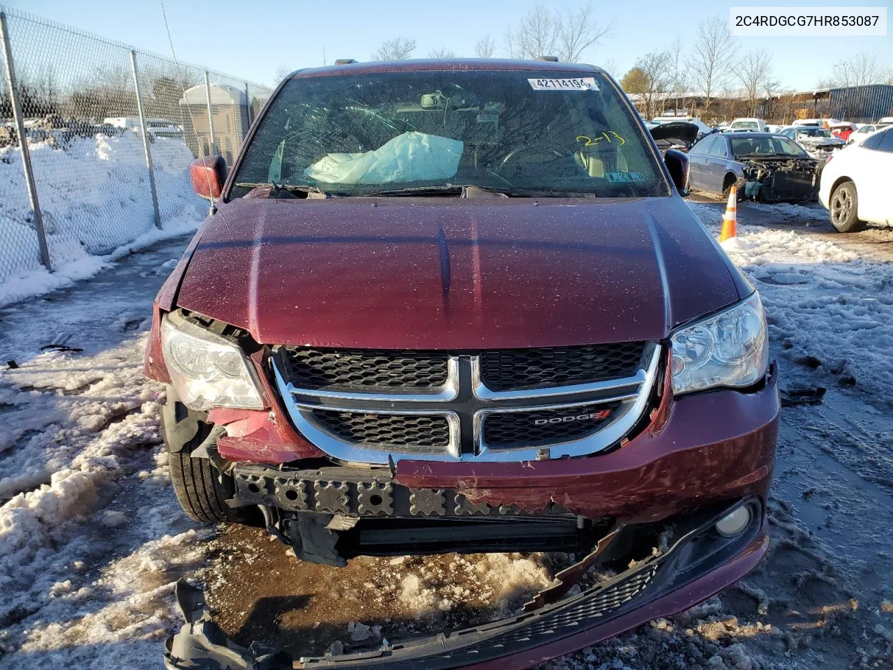 2C4RDGCG7HR853087 2017 Dodge Grand Caravan Sxt