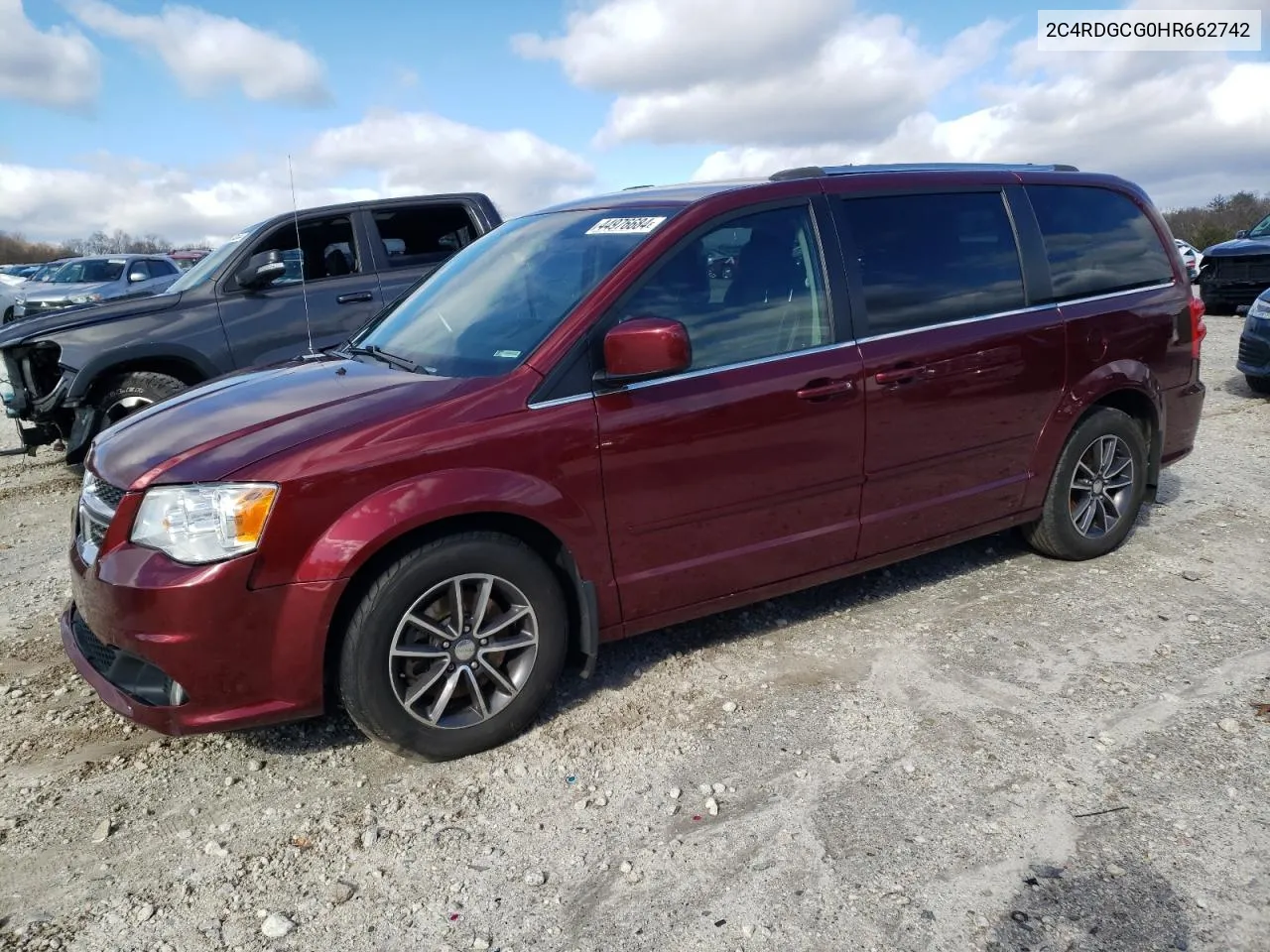 2C4RDGCG0HR662742 2017 Dodge Grand Caravan Sxt