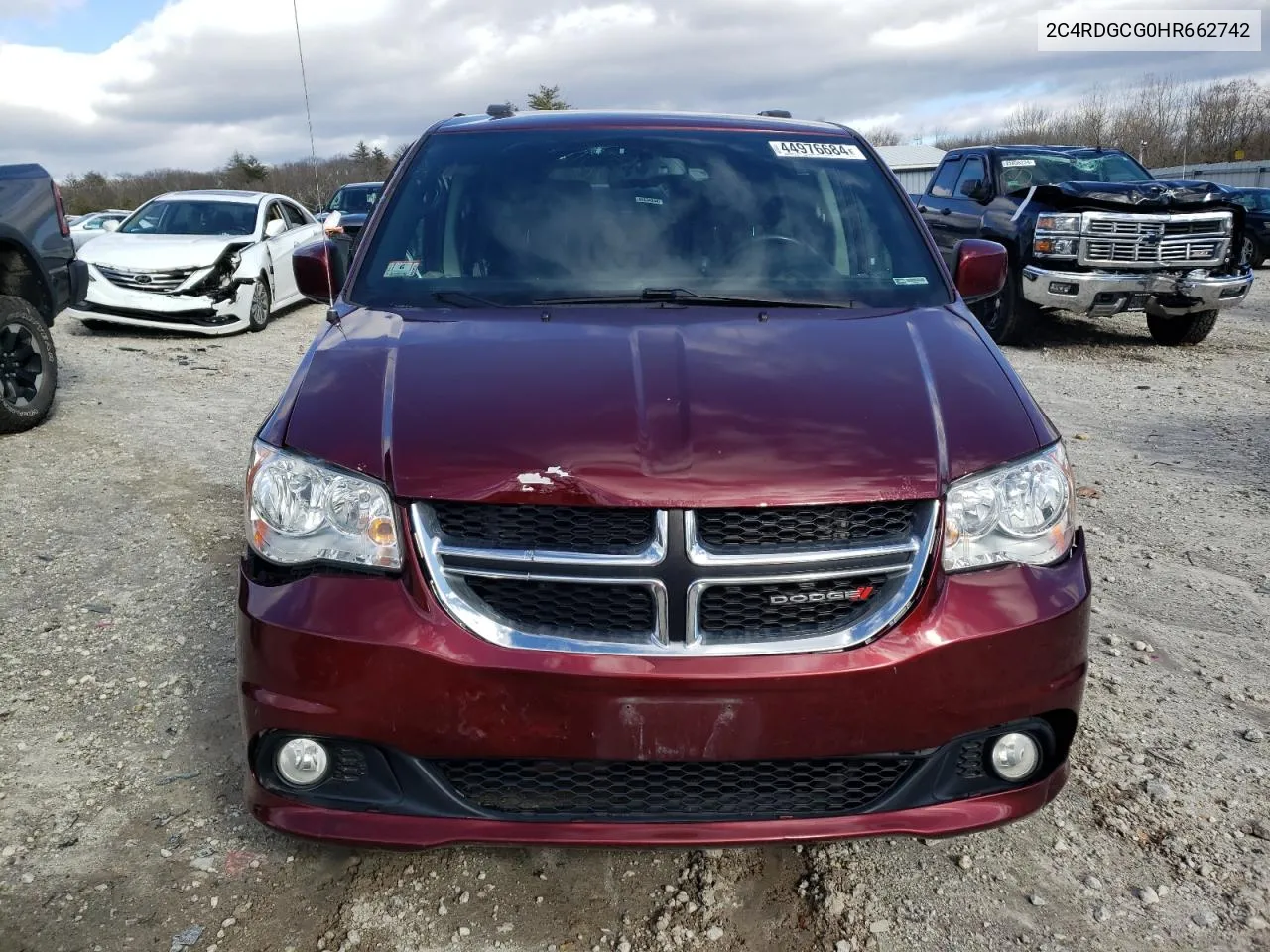 2017 Dodge Grand Caravan Sxt VIN: 2C4RDGCG0HR662742 Lot: 44976684