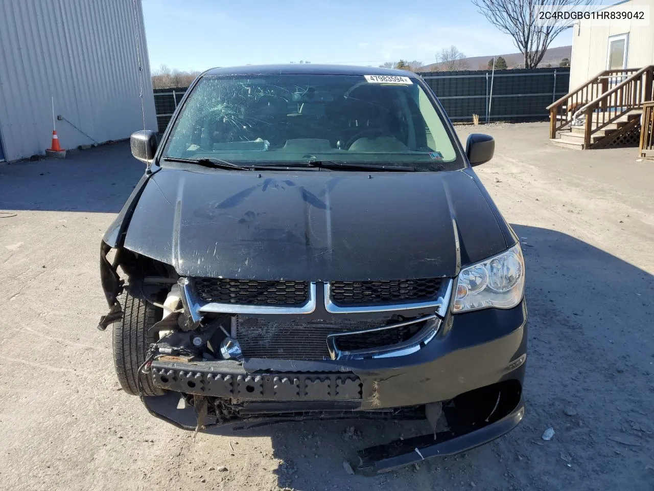 2C4RDGBG1HR839042 2017 Dodge Grand Caravan Se