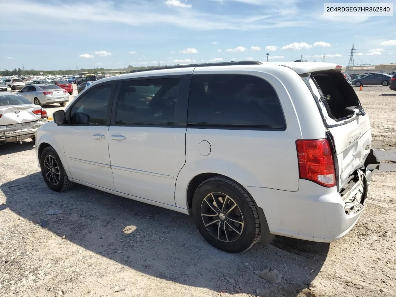 2017 Dodge Grand Caravan Gt VIN: 2C4RDGEG7HR862840 Lot: 48825414