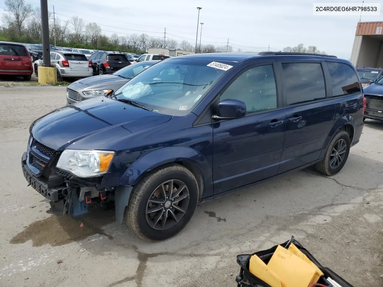 2017 Dodge Grand Caravan Gt VIN: 2C4RDGEG6HR798533 Lot: 51405024