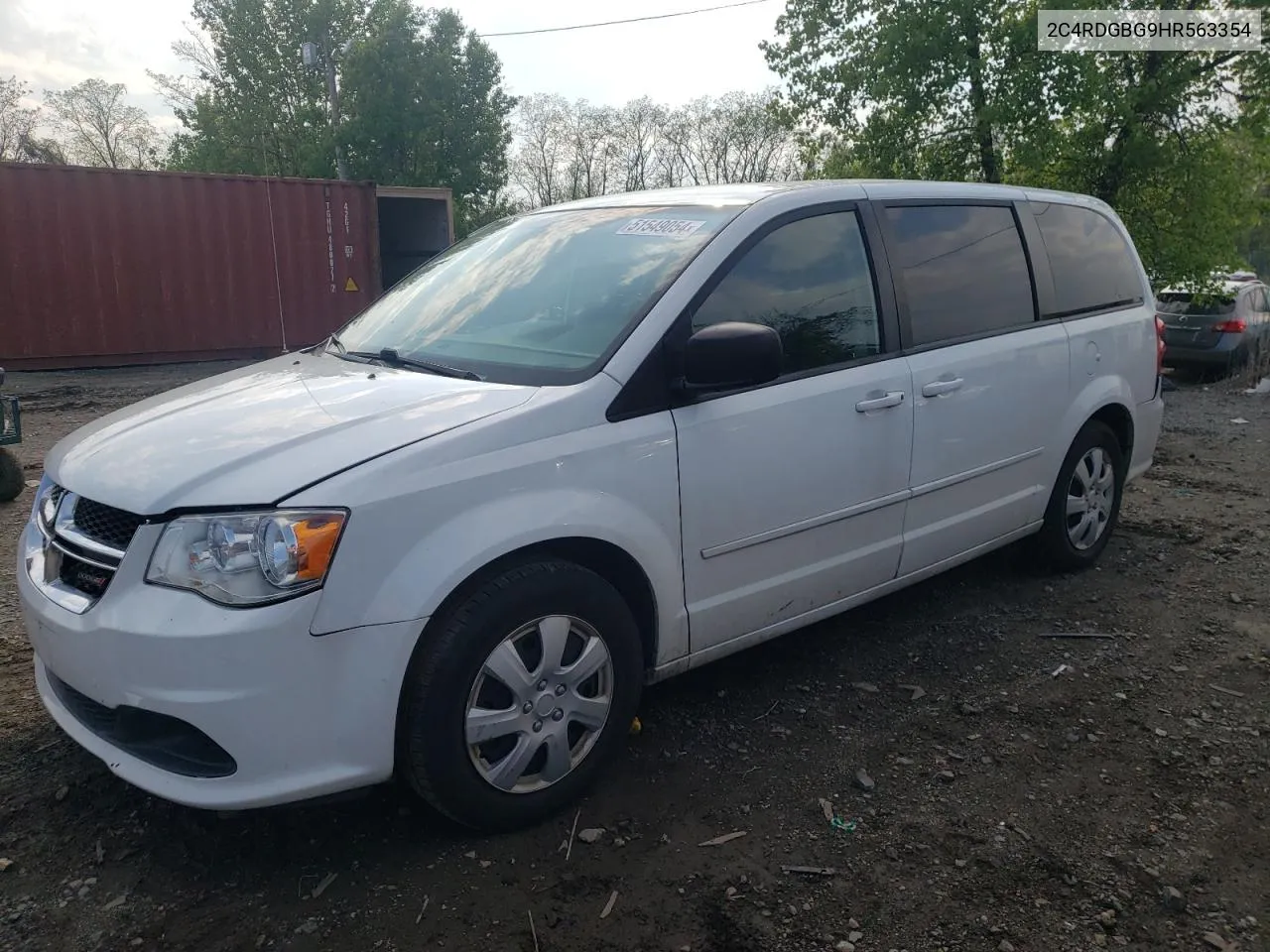 2017 Dodge Grand Caravan Se VIN: 2C4RDGBG9HR563354 Lot: 51549054