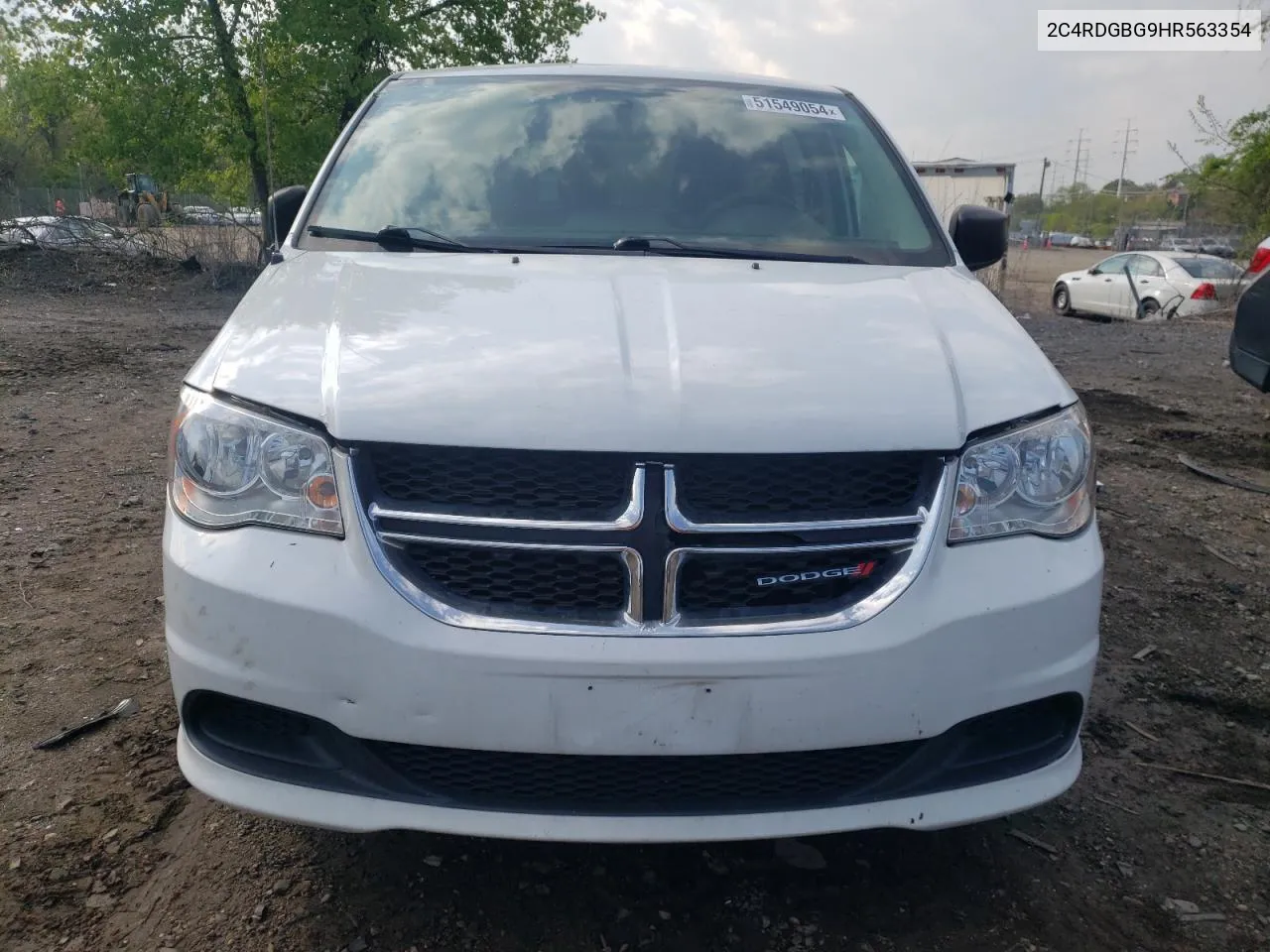 2C4RDGBG9HR563354 2017 Dodge Grand Caravan Se