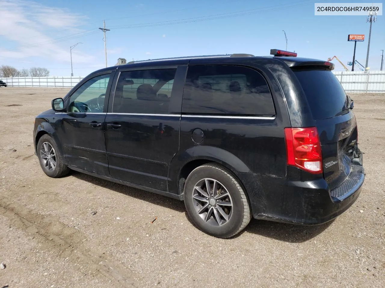 2017 Dodge Grand Caravan Sxt VIN: 2C4RDGCG6HR749559 Lot: 51731414