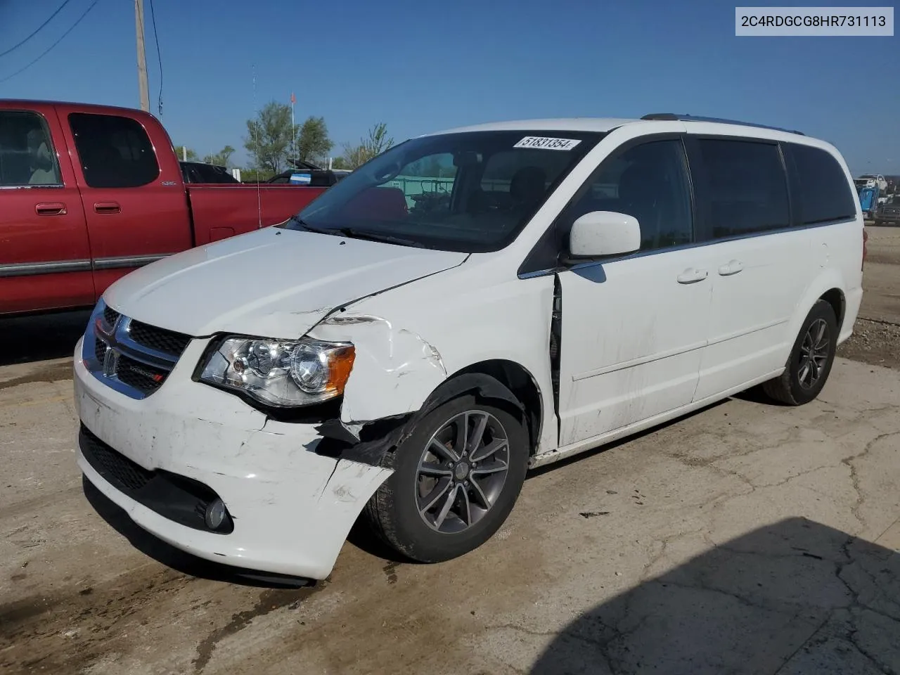 2017 Dodge Grand Caravan Sxt VIN: 2C4RDGCG8HR731113 Lot: 51831354