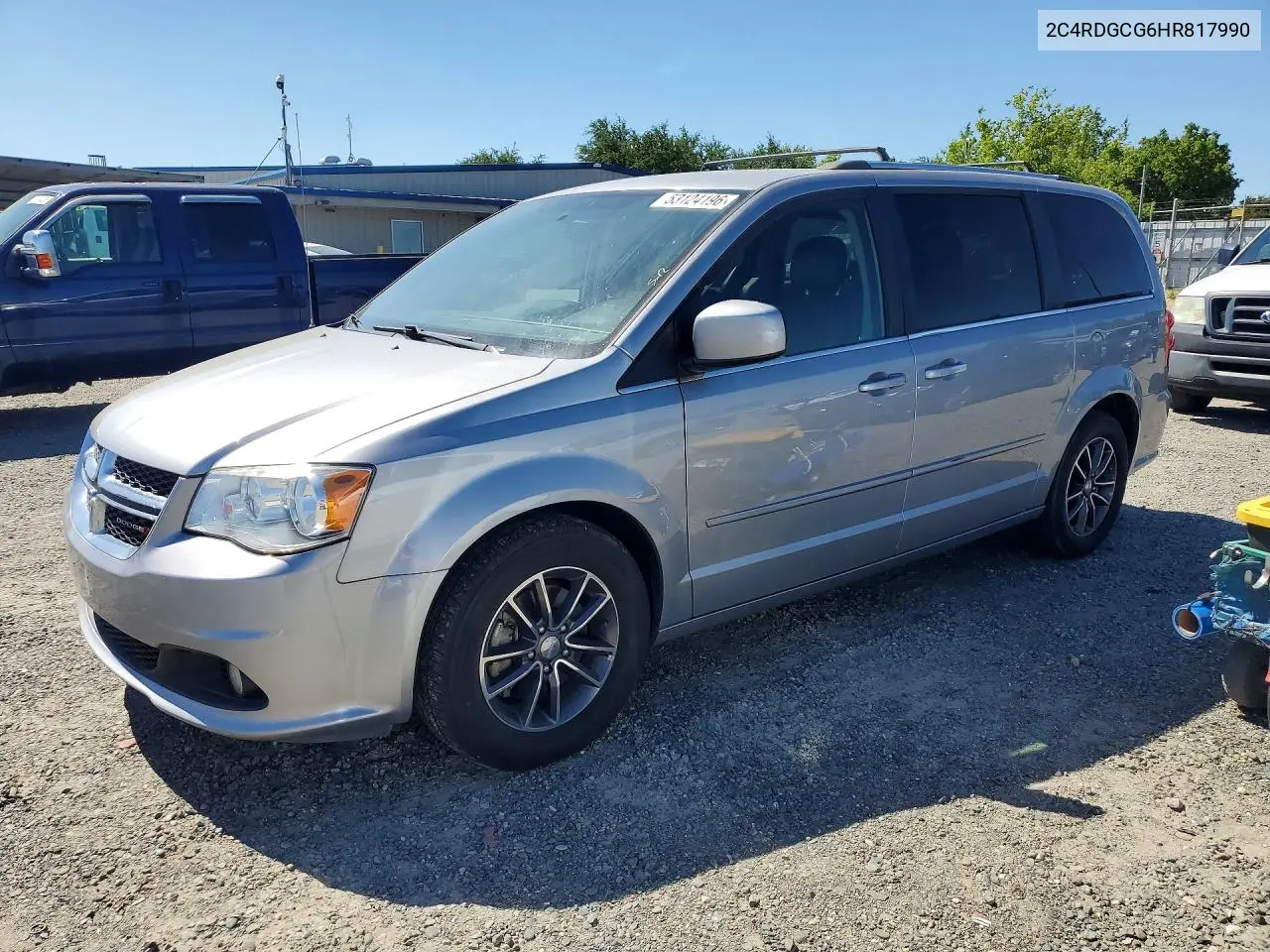 2C4RDGCG6HR817990 2017 Dodge Grand Caravan Sxt
