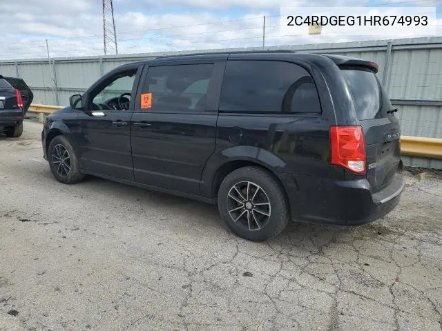 2C4RDGEG1HR674993 2017 Dodge Grand Caravan Gt