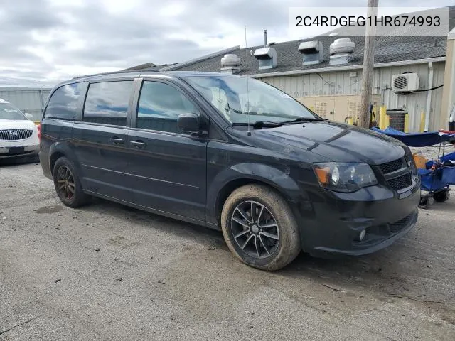 2017 Dodge Grand Caravan Gt VIN: 2C4RDGEG1HR674993 Lot: 53145284