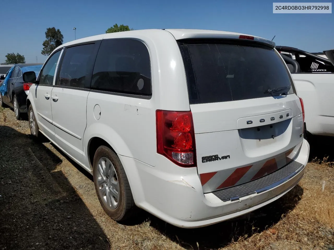 2C4RDGBG3HR792998 2017 Dodge Grand Caravan Se