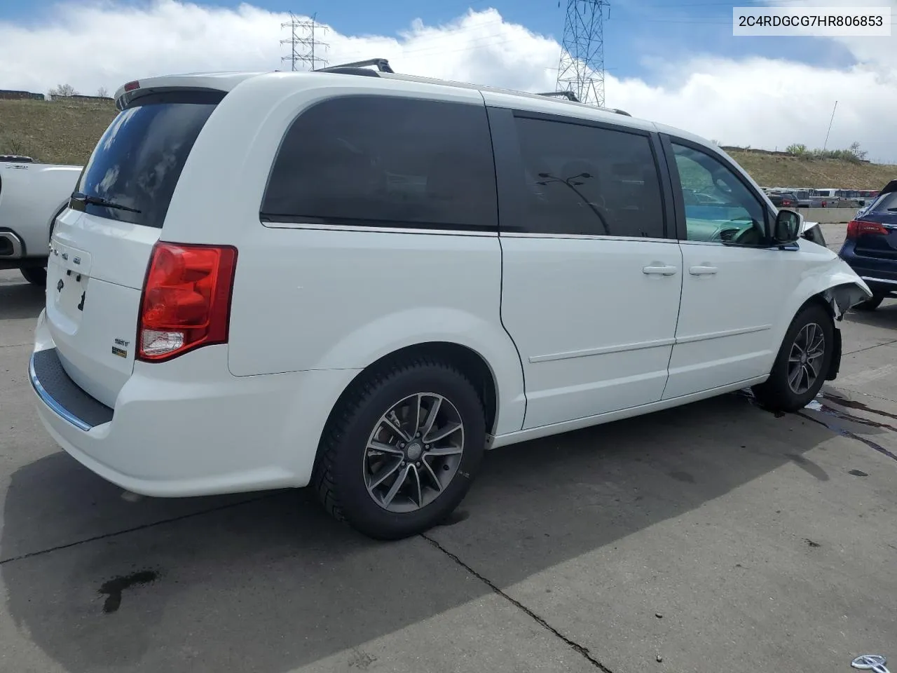 2017 Dodge Grand Caravan Sxt VIN: 2C4RDGCG7HR806853 Lot: 53791474