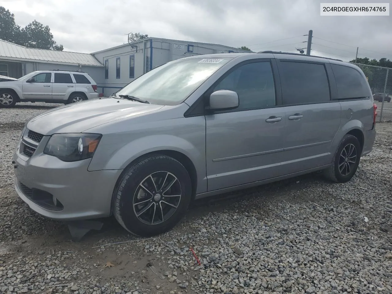 2017 Dodge Grand Caravan Gt VIN: 2C4RDGEGXHR674765 Lot: 53836334